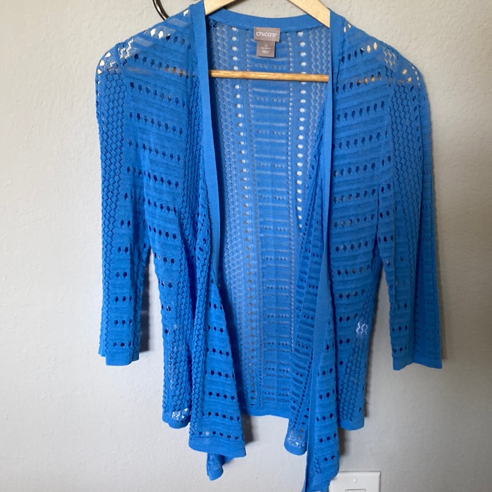 Sweater by Chico’s, size small, light blue